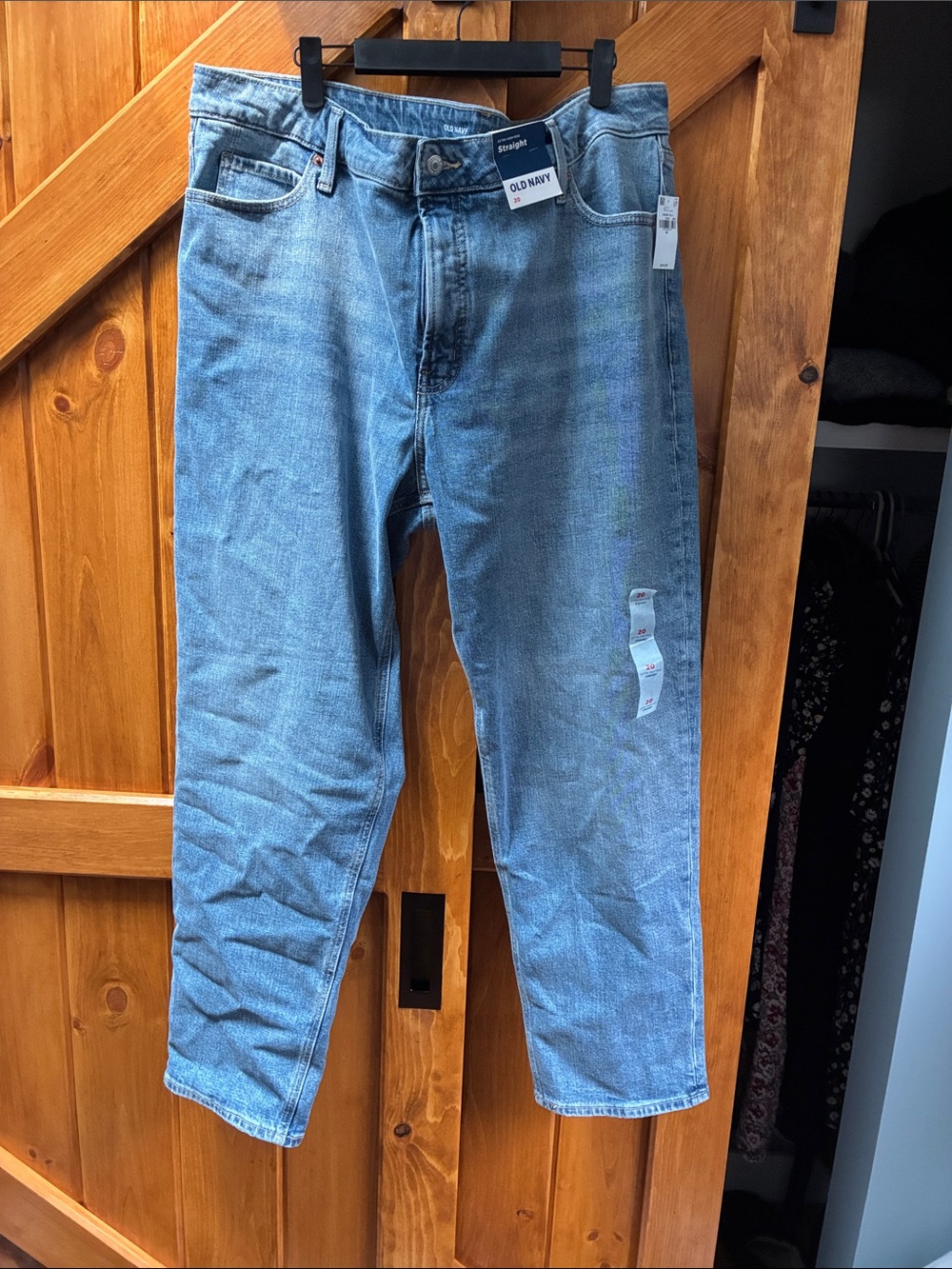 Old Navy Women's Light Blue Straight Leg Jeans